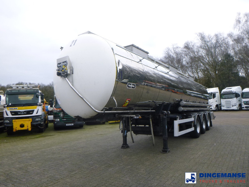 Van Hool Chemical tank inox 30 m3 / 3 comp - Puspriekabė cisterna: foto 1 Van Hool Chemical tank inox 30 m3 / 3 comp - Puspriekabė cisterna: foto 1