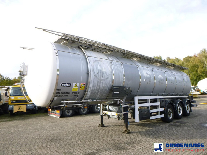 Van Hool Chemical tank inox L4BH 37.5 m3 / 1 comp - Puspriekabė cisterna: foto 1 Van Hool Chemical tank inox L4BH 37.5 m3 / 1 comp - Puspriekabė cisterna: foto 1