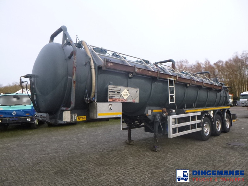 WHALE Vacuum tank inox 30 m3 / 1 comp + pump - Puspriekabė cisterna: foto 1 WHALE Vacuum tank inox 30 m3 / 1 comp + pump - Puspriekabė cisterna: foto 1