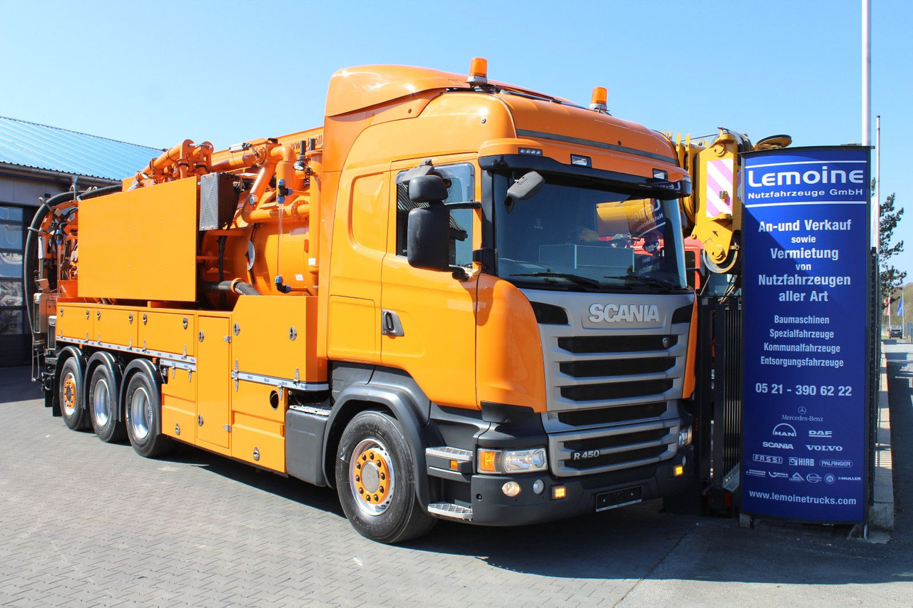 Scania R450 8x4 Kroll 19m³ Wasserrückgewinner Kombi-HD - Asenizatorius: foto 1 Scania R450 8x4 Kroll 19m³ Wasserrückgewinner Kombi-HD - Asenizatorius: foto 1