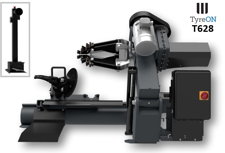 T628 truck tyre changer 28 inches - Tyrewidth uo to 85 cm - 5 clamping positions on jaw - 2 mounting speeds - Driving power 2.6 - 3.2 kW - Garažo įranga: foto 1 T628 truck tyre changer 28 inches - Tyrewidth uo to 85 cm - 5 clamping positions on jaw - 2 mounting speeds - Driving power 2.6 - 3.2 kW - Garažo įranga: foto 1