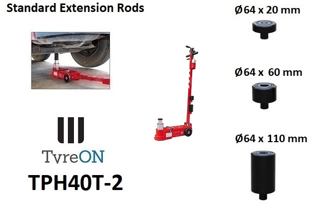 TPH40T-2 Air hydraulic jack 40 Tons - Minimum height 15 cm - Garažo įranga: foto 3 TPH40T-2 Air hydraulic jack 40 Tons - Minimum height 15 cm - Garažo įranga: foto 3