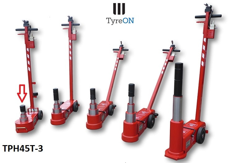 TPH45T-3 Air hydraulic jack 45 Tons - Minimum height 12 cm - portable (40 kg) - Garažo įranga: foto 2 TPH45T-3 Air hydraulic jack 45 Tons - Minimum height 12 cm - portable (40 kg) - Garažo įranga: foto 2