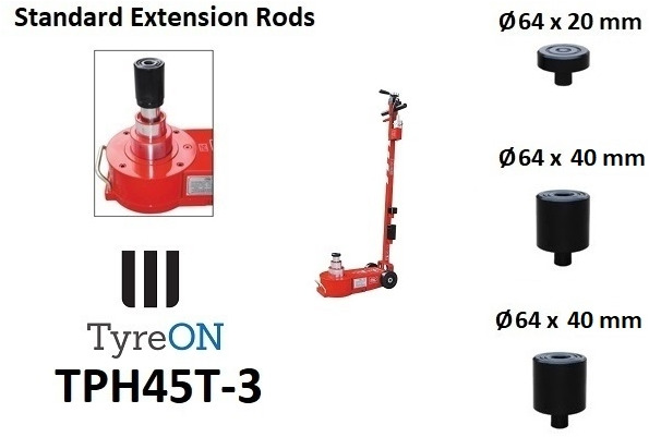 TPH45T-3 Air hydraulic jack 45 Tons - Minimum height 12 cm - portable (40 kg) - Garažo įranga: foto 3 TPH45T-3 Air hydraulic jack 45 Tons - Minimum height 12 cm - portable (40 kg) - Garažo įranga: foto 3