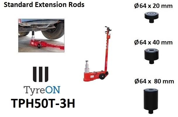 TPH50T-3H Air hydraulic jack 50 Tons - Garažo įranga: foto 3 TPH50T-3H Air hydraulic jack 50 Tons - Garažo įranga: foto 3