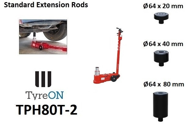 TPH80T-2 Air hydraulic jack 80 Tons - Minimum height 21 cm - Garažo įranga: foto 3 TPH80T-2 Air hydraulic jack 80 Tons - Minimum height 21 cm - Garažo įranga: foto 3