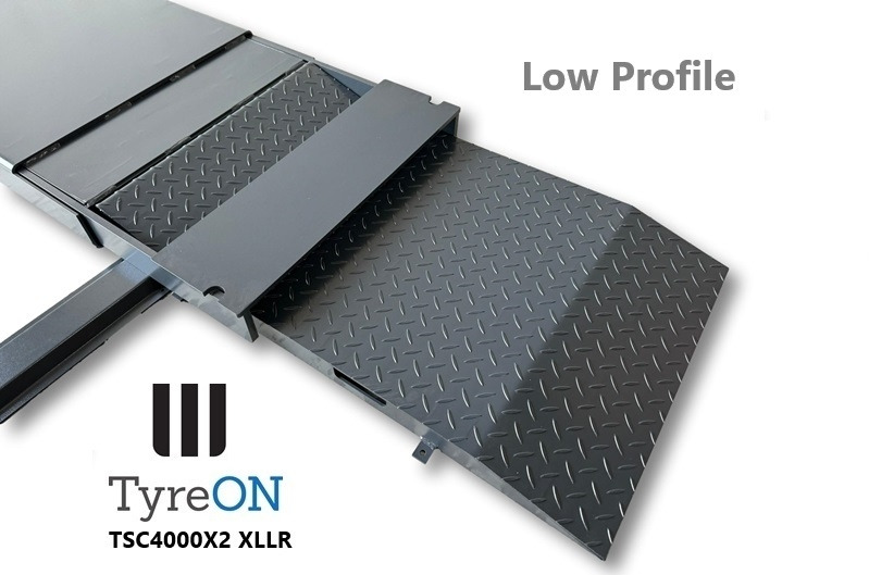 TSC4000X2 XLLR Low Profile 4T floor mounted scissor lift - Large lifting range, 66 cm wide extendable tables 148.5 to 230,5 cm - Hydromechanically locked - no air required - Also for vehicles with 5 c - Garažo įranga: foto 1 TSC4000X2 XLLR Low Profile 4T floor mounted scissor lift - Large lifting range, 66 cm wide extendable tables 148.5 to 230,5 cm - Hydromechanically locked - no air required - Also for vehicles with 5 c - Garažo įranga: foto 1