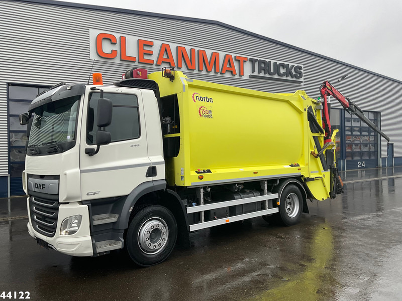 DAF FA CF 340 Euro 6 Norba 17 m³ + Palfinger 3.8 Tonmeter laadkraan + Winch - Šiukšliavežis: foto 1 DAF FA CF 340 Euro 6 Norba 17 m³ + Palfinger 3.8 Tonmeter laadkraan + Winch - Šiukšliavežis: foto 1