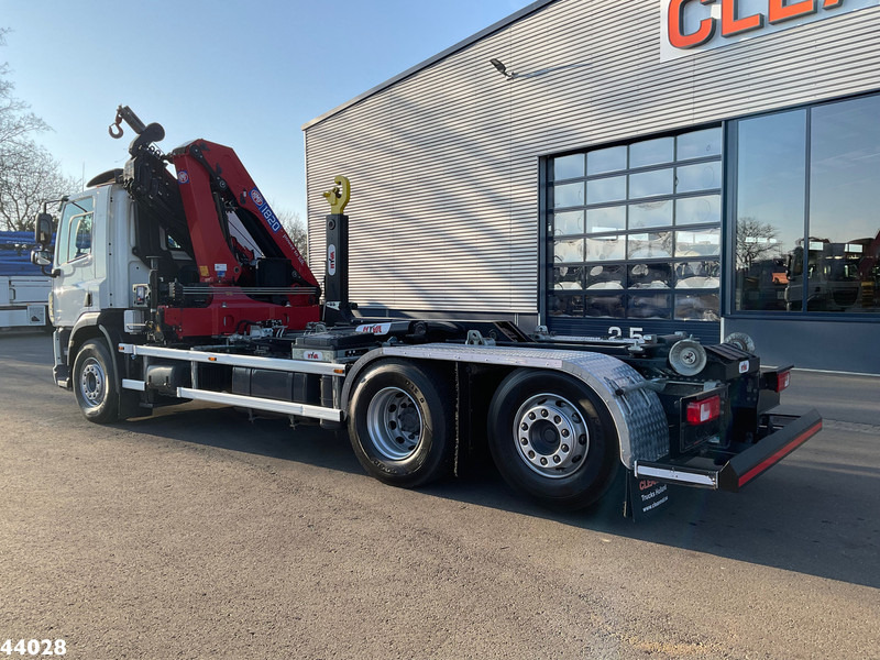 Hook-lift sunkvežimis, Sunkvežimis su kranu DAF FAN CF 340 Euro 6 HMF 18 Tonmeter laadkraan met lier Just 45.802 km!: foto 6
