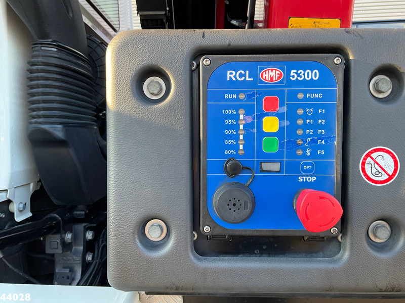 Hook-lift sunkvežimis, Sunkvežimis su kranu DAF FAN CF 340 Euro 6 HMF 18 Tonmeter laadkraan met lier Just 45.802 km!: foto 10