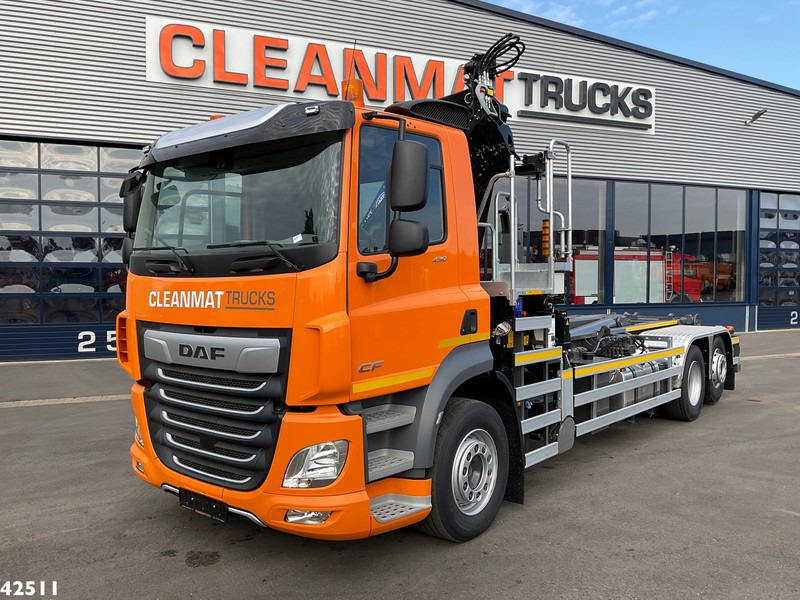 DAF FAN CF 430 HMF 23 Tonmeter laadkraan - Hook-lift sunkvežimis, Sunkvežimis su kranu: foto 2 DAF FAN CF 430 HMF 23 Tonmeter laadkraan - Hook-lift sunkvežimis, Sunkvežimis su kranu: foto 2