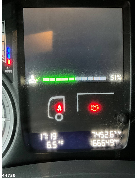 Savivartis sunkvežimis, Sunkvežimis su kranu DAF FAN LF 220 Euro 6 Hiab 11 Tonmeter laadkraan Just 166.649 Km!: foto 20