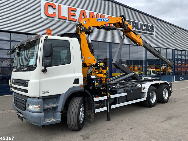 DAF FAS 85 CF 410 Effer 16 Tonmeter laadkraan - Hook-lift sunkvežimis, Sunkvežimis su kranu: foto 1 DAF FAS 85 CF 410 Effer 16 Tonmeter laadkraan - Hook-lift sunkvežimis, Sunkvežimis su kranu: foto 1