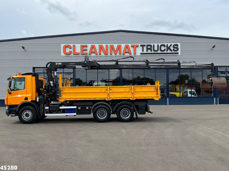 DAF FAT 75 CF 340 6x4 Manual Full steel Hiab 16 Tonmeter laadkraan - Savivartis sunkvežimis, Sunkvežimis su kranu: foto 4 DAF FAT 75 CF 340 6x4 Manual Full steel Hiab 16 Tonmeter laadkraan - Savivartis sunkvežimis, Sunkvežimis su kranu: foto 4