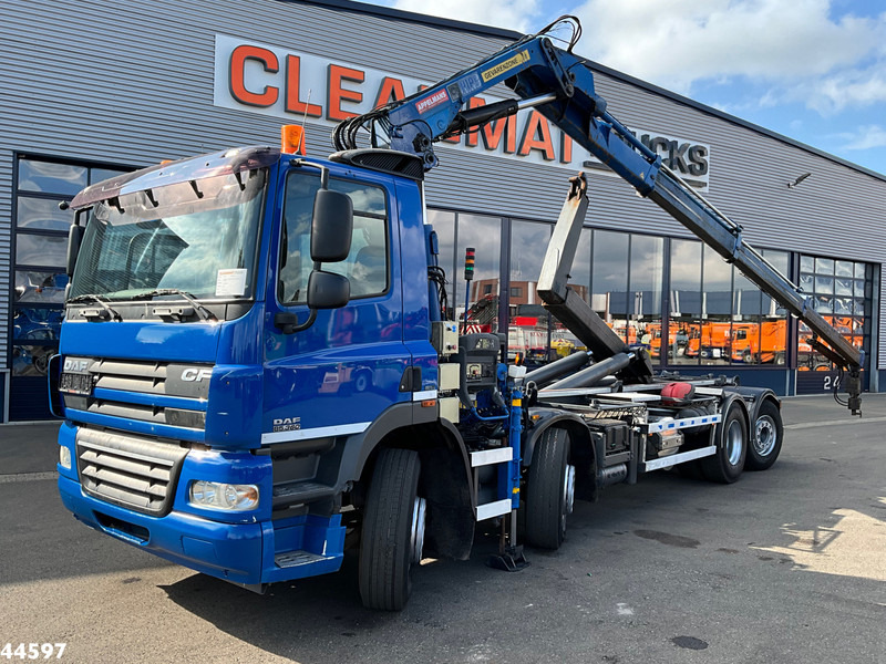DAF FAX 85 CF 360 8x2 Euro 5 Hiab 16 Tonmeter laadkraan - Hook-lift sunkvežimis, Sunkvežimis su kranu: foto 1 DAF FAX 85 CF 360 8x2 Euro 5 Hiab 16 Tonmeter laadkraan - Hook-lift sunkvežimis, Sunkvežimis su kranu: foto 1