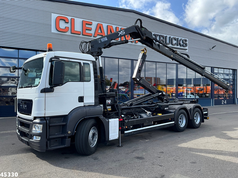 MAN TGS 26.360 6x4 Hiab 12 Tonmeter laadkraan - Hook-lift sunkvežimis, Sunkvežimis su kranu: foto 1 MAN TGS 26.360 6x4 Hiab 12 Tonmeter laadkraan - Hook-lift sunkvežimis, Sunkvežimis su kranu: foto 1
