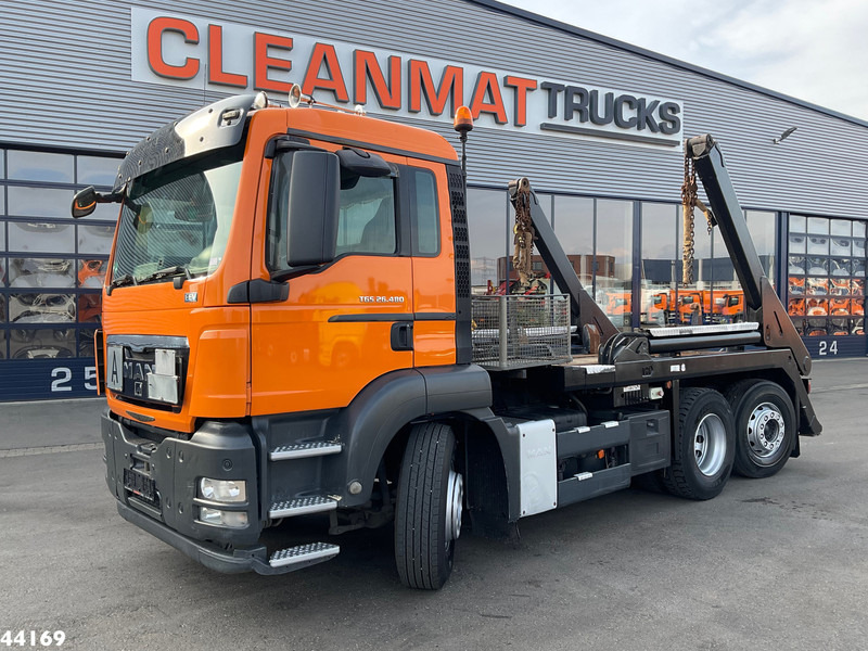 MAN TGS 26.480 VDL 18 Ton portaalarmsysteem - Nuožulnaus pakėlimo ant platformos sunkvežimis: foto 1 MAN TGS 26.480 VDL 18 Ton portaalarmsysteem - Nuožulnaus pakėlimo ant platformos sunkvežimis: foto 1