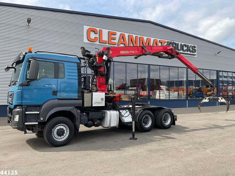 MAN TGS 33.480 6x6 Euro 6 Palfinger 27 Tonmeter boomkraan - Sunkvežimis su kranu: foto 1 MAN TGS 33.480 6x6 Euro 6 Palfinger 27 Tonmeter boomkraan - Sunkvežimis su kranu: foto 1