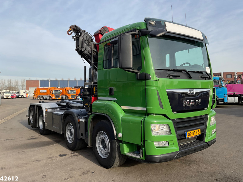 MAN TGS 35.460 8x2 Euro 6 HMF 26 Tonmeter laadkraan - Hook-lift sunkvežimis, Sunkvežimis su kranu: foto 3 MAN TGS 35.460 8x2 Euro 6 HMF 26 Tonmeter laadkraan - Hook-lift sunkvežimis, Sunkvežimis su kranu: foto 3