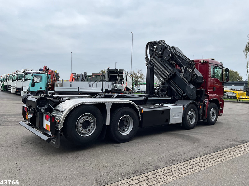 MAN TGS 35.480 8x4H Euro 6 HMF 40 Tonmeter laadkraan + Fly-Jib - Hook-lift sunkvežimis, Sunkvežimis su kranu: foto 4 MAN TGS 35.480 8x4H Euro 6 HMF 40 Tonmeter laadkraan + Fly-Jib - Hook-lift sunkvežimis, Sunkvežimis su kranu: foto 4