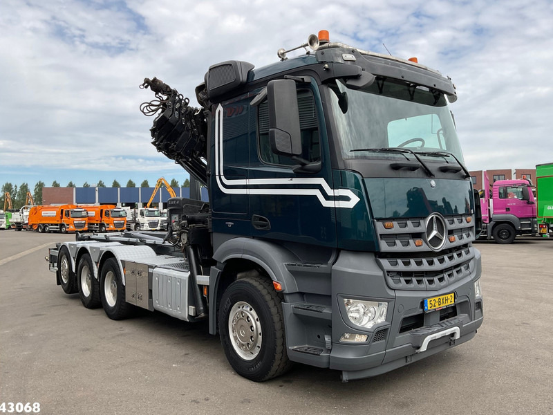 Mercedes-Benz Arocs 3251 8x4 Euro 6 Hiab 28 Tonmeter laadkraan - Hook-lift sunkvežimis, Sunkvežimis su kranu: foto 3 Mercedes-Benz Arocs 3251 8x4 Euro 6 Hiab 28 Tonmeter laadkraan - Hook-lift sunkvežimis, Sunkvežimis su kranu: foto 3