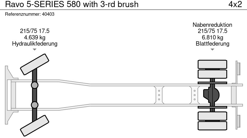 Gatvių šlavimo mašina Ravo 5-SERIES 580 with 3-rd brush: foto 14