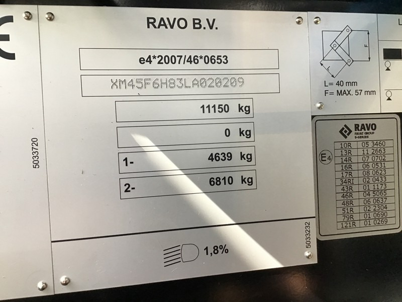 Gatvių šlavimo mašina Ravo 5-SERIES 580 with 3-rd brush: foto 7