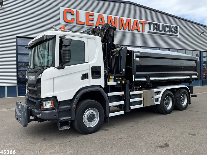 Scania G 410 6x6 Euro 6 Palfinger 17 Tonmeter Z-kraan - Savivartis sunkvežimis, Sunkvežimis su kranu: foto 3 Scania G 410 6x6 Euro 6 Palfinger 17 Tonmeter Z-kraan - Savivartis sunkvežimis, Sunkvežimis su kranu: foto 3