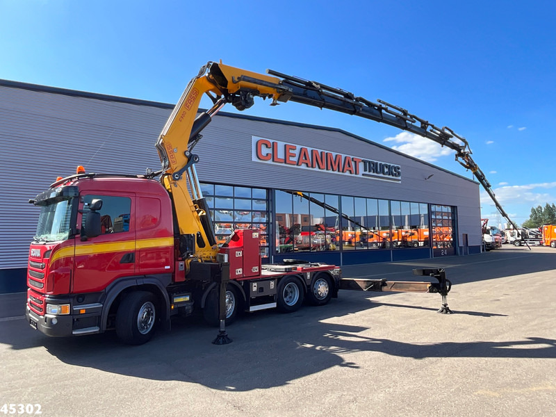 Scania G 480 8x2 Fassi 95 Tonmeter ladkraan + Fly-Jib - Sunkvežimis su kranu: foto 1 Scania G 480 8x2 Fassi 95 Tonmeter ladkraan + Fly-Jib - Sunkvežimis su kranu: foto 1