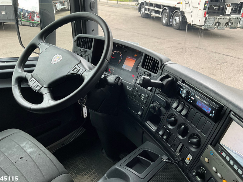 Šiukšliavežis Scania P 250 Euro 6 Hiab 21 Tonmeter laadkraan Just 146.000 km!: foto 14