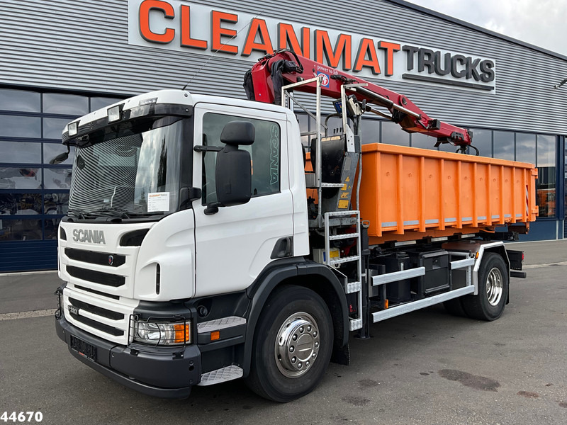Scania P 320 HMF 12 Tonmeter Z-kraan + Kipper 11m³ - Savivartis sunkvežimis, Sunkvežimis su kranu: foto 2 Scania P 320 HMF 12 Tonmeter Z-kraan + Kipper 11m³ - Savivartis sunkvežimis, Sunkvežimis su kranu: foto 2