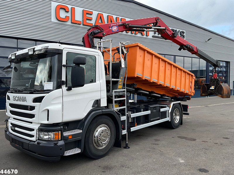 Scania P 320 HMF 12 Tonmeter Z-kraan + Kipper 11m³ - Savivartis sunkvežimis, Sunkvežimis su kranu: foto 1 Scania P 320 HMF 12 Tonmeter Z-kraan + Kipper 11m³ - Savivartis sunkvežimis, Sunkvežimis su kranu: foto 1