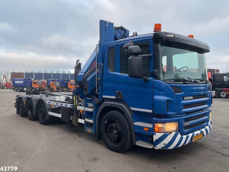 Scania P 360 8x2 Hiab 21 Tonmeter laadkraan - Hook-lift sunkvežimis, Sunkvežimis su kranu: foto 5 Scania P 360 8x2 Hiab 21 Tonmeter laadkraan - Hook-lift sunkvežimis, Sunkvežimis su kranu: foto 5