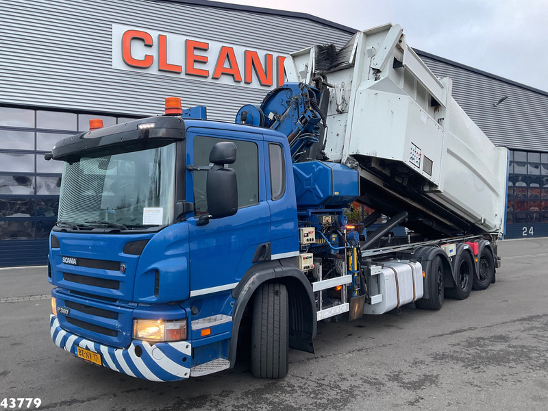 Scania P 360 8x2 Hiab 21 Tonmeter laadkraan - Hook-lift sunkvežimis, Sunkvežimis su kranu: foto 2 Scania P 360 8x2 Hiab 21 Tonmeter laadkraan - Hook-lift sunkvežimis, Sunkvežimis su kranu: foto 2