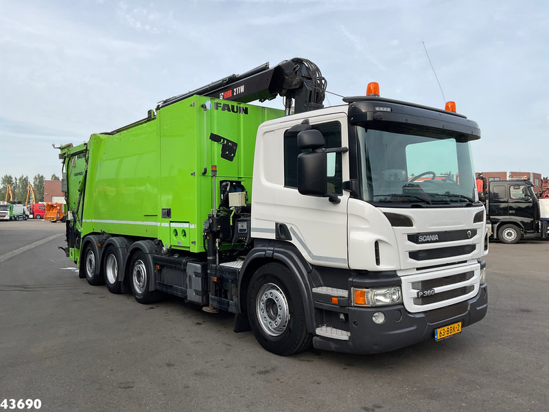 Scania P 360 Faun 18m³ + Hiab crane + Underground Container Washing Installation - Šiukšliavežis: foto 3 Scania P 360 Faun 18m³ + Hiab crane + Underground Container Washing Installation - Šiukšliavežis: foto 3