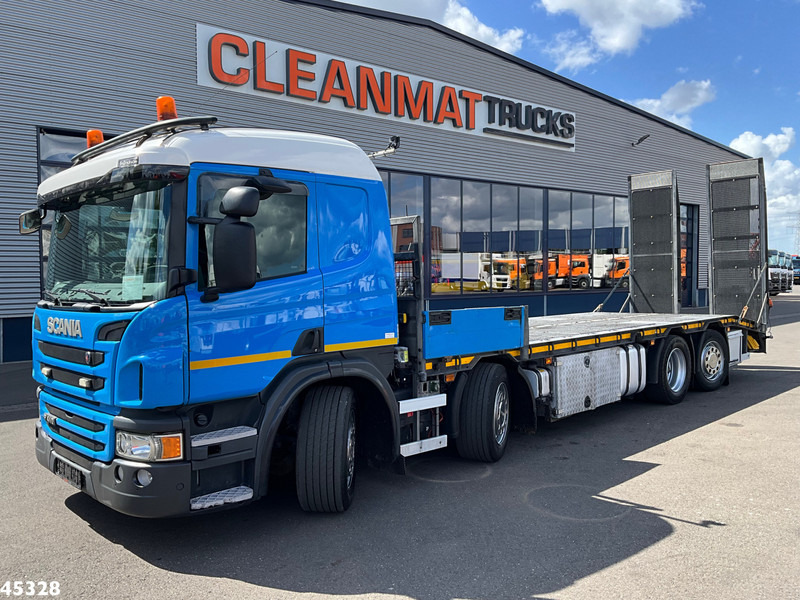 Scania P 410 8x2 Euro 6 Retarder Autotransporter met hydraulische oprijrampen - Autovežis sunkvežimis: foto 1 Scania P 410 8x2 Euro 6 Retarder Autotransporter met hydraulische oprijrampen - Autovežis sunkvežimis: foto 1