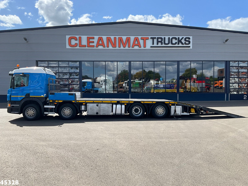 Scania P 410 8x2 Euro 6 Retarder Autotransporter met hydraulische oprijrampen - Autovežis sunkvežimis: foto 3 Scania P 410 8x2 Euro 6 Retarder Autotransporter met hydraulische oprijrampen - Autovežis sunkvežimis: foto 3