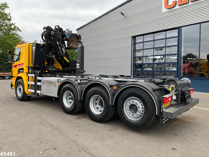 Scania P 410 8x4 Euro 6 Palfinger 14 Tonmeter Z-kraan - Hook-lift sunkvežimis, Sunkvežimis su kranu: foto 5 Scania P 410 8x4 Euro 6 Palfinger 14 Tonmeter Z-kraan - Hook-lift sunkvežimis, Sunkvežimis su kranu: foto 5