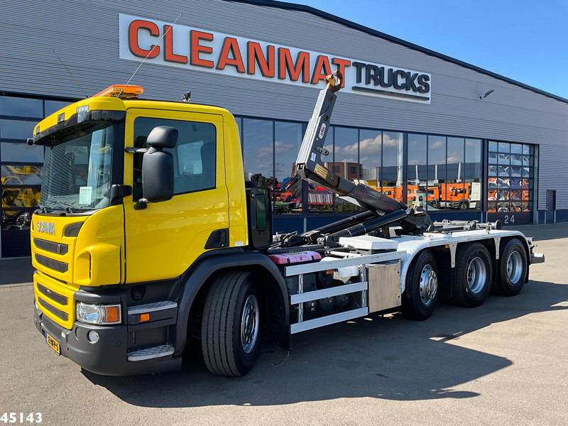 Scania P 450 Euro 6 Hyvalift 26 Ton haakarmsysteem - Hook-lift sunkvežimis: foto 1 Scania P 450 Euro 6 Hyvalift 26 Ton haakarmsysteem - Hook-lift sunkvežimis: foto 1