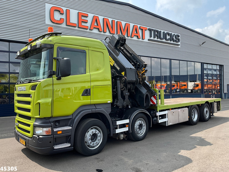 Scania R 420 8x2 manual Palfinger 85 Tonmeter laadkraan + Fly-Jib - Sunkvežimis su kranu: foto 2 Scania R 420 8x2 manual Palfinger 85 Tonmeter laadkraan + Fly-Jib - Sunkvežimis su kranu: foto 2