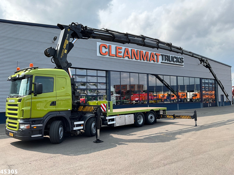 Scania R 420 8x2 manual Palfinger 85 Tonmeter laadkraan + Fly-Jib - Sunkvežimis su kranu: foto 1 Scania R 420 8x2 manual Palfinger 85 Tonmeter laadkraan + Fly-Jib - Sunkvežimis su kranu: foto 1