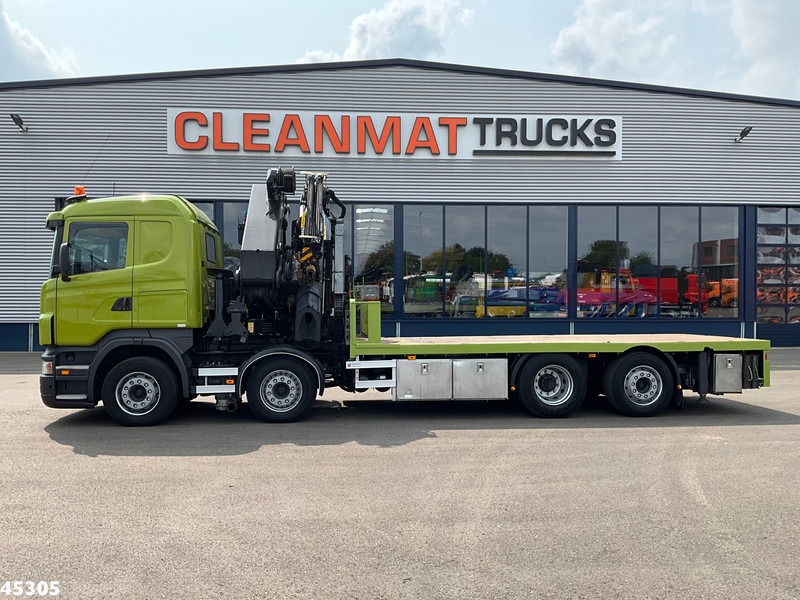 Scania R 420 8x2 manual Palfinger 85 Tonmeter laadkraan + Fly-Jib - Sunkvežimis su kranu: foto 3 Scania R 420 8x2 manual Palfinger 85 Tonmeter laadkraan + Fly-Jib - Sunkvežimis su kranu: foto 3