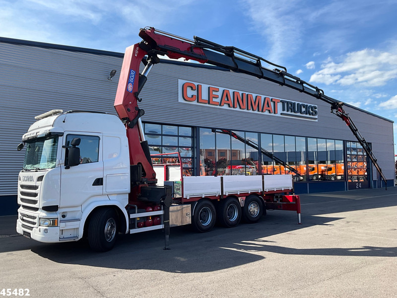 Scania R 490 8x4 Euro 6 Retarder HMF 60 Tonmeter laadkraan + Fly-Jib - Sunkvežimis su kranu: foto 1 Scania R 490 8x4 Euro 6 Retarder HMF 60 Tonmeter laadkraan + Fly-Jib - Sunkvežimis su kranu: foto 1