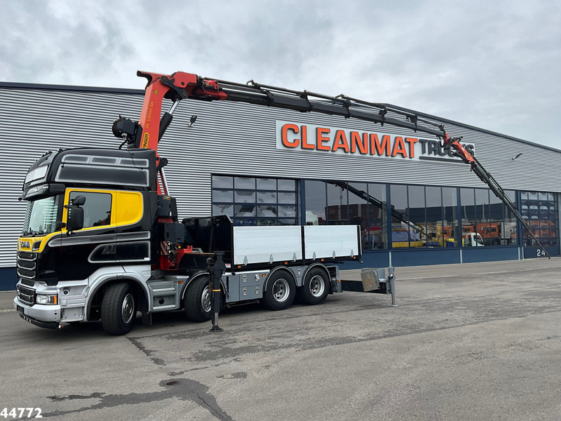 Scania R500 8x4 V8 Retarder Palfinger 53 Tonmeter laadkraan + Fly-Jib - Sunkvežimis su kranu: foto 1 Scania R500 8x4 V8 Retarder Palfinger 53 Tonmeter laadkraan + Fly-Jib - Sunkvežimis su kranu: foto 1