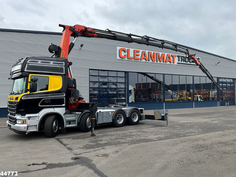 Scania R500 8x4 V8 Retarder Palfinger 53 Tonmeter laadkraan + Fly-Jib - Vilkikas: foto 1 Scania R500 8x4 V8 Retarder Palfinger 53 Tonmeter laadkraan + Fly-Jib - Vilkikas: foto 1