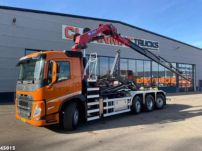 Volvo FM 420 8x2 Euro 6 HMF 26 Tonmeter laadkraan - Hook-lift sunkvežimis, Sunkvežimis su kranu: foto 1 Volvo FM 420 8x2 Euro 6 HMF 26 Tonmeter laadkraan - Hook-lift sunkvežimis, Sunkvežimis su kranu: foto 1