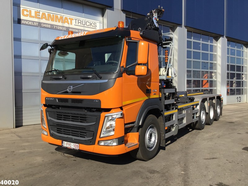 Volvo FM 420 8x2 HMF 28 ton/meter laadkraan Welvaarts weighing system - Hook-lift sunkvežimis, Sunkvežimis su kranu: foto 2 Volvo FM 420 8x2 HMF 28 ton/meter laadkraan Welvaarts weighing system - Hook-lift sunkvežimis, Sunkvežimis su kranu: foto 2