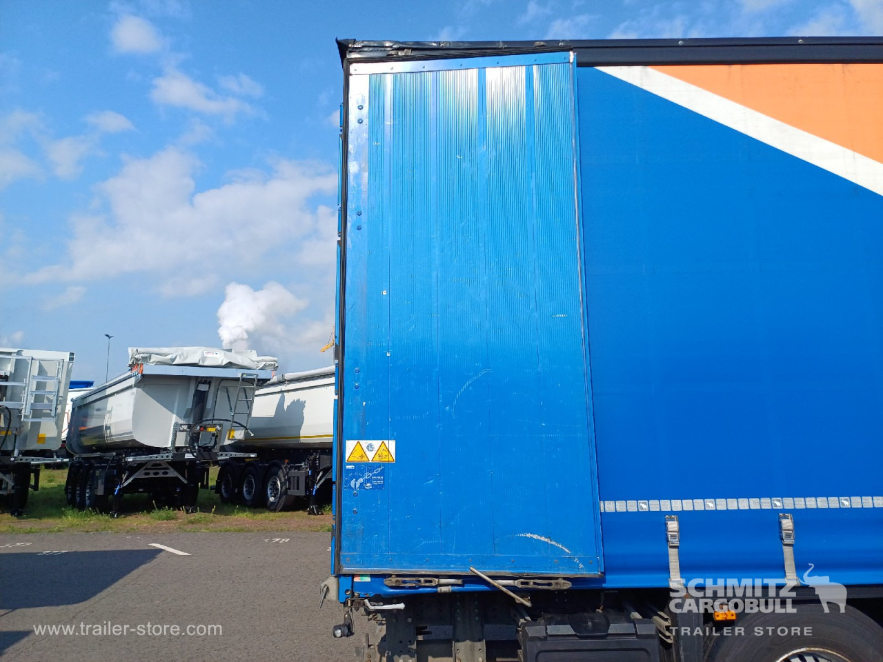 Tentinė puspriekabė SCHMITZ Auflieger Curtainsider Standard Forklift holder: foto 13