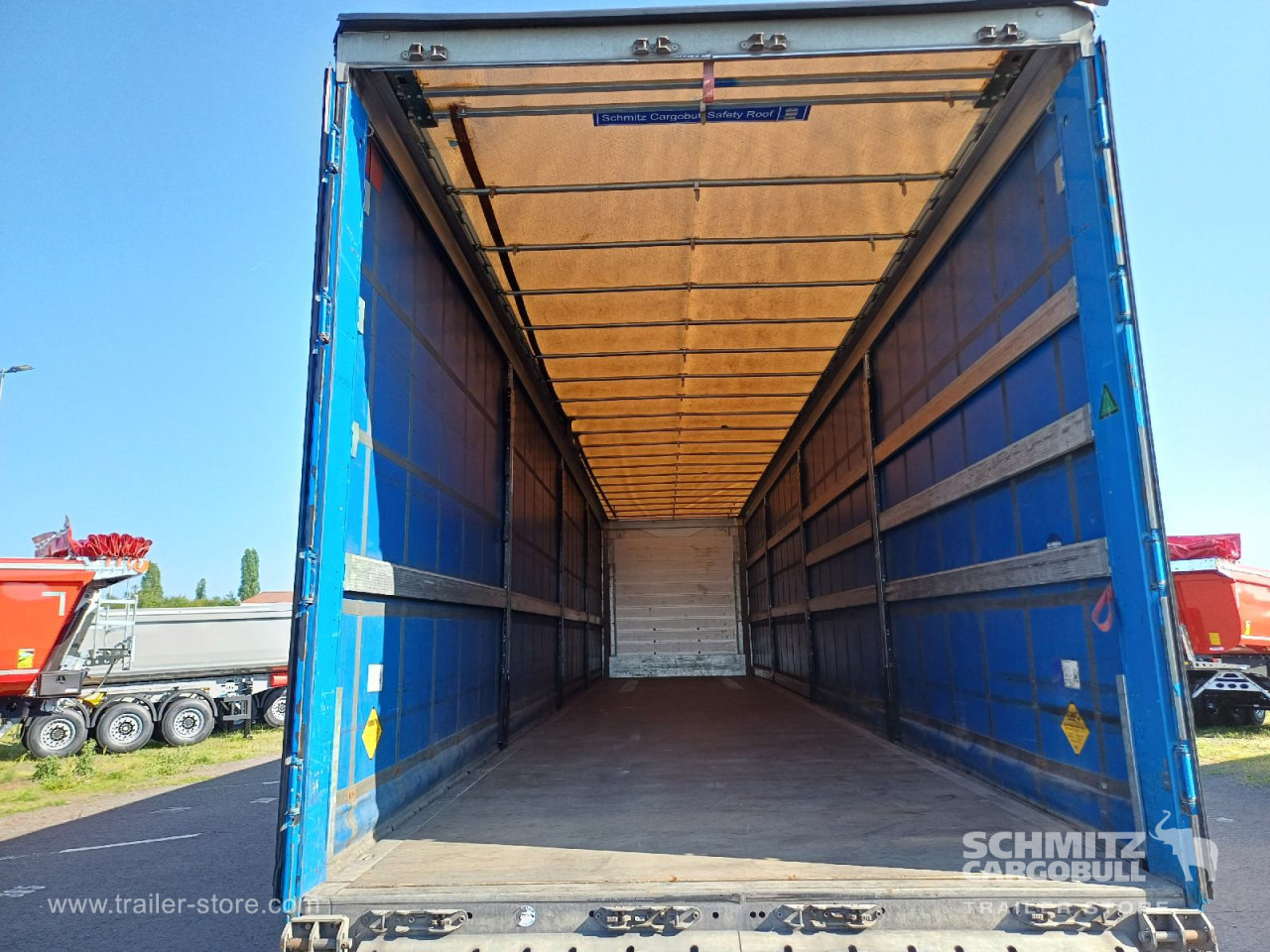 Tentinė puspriekabė SCHMITZ Auflieger Curtainsider Standard Forklift holder: foto 9