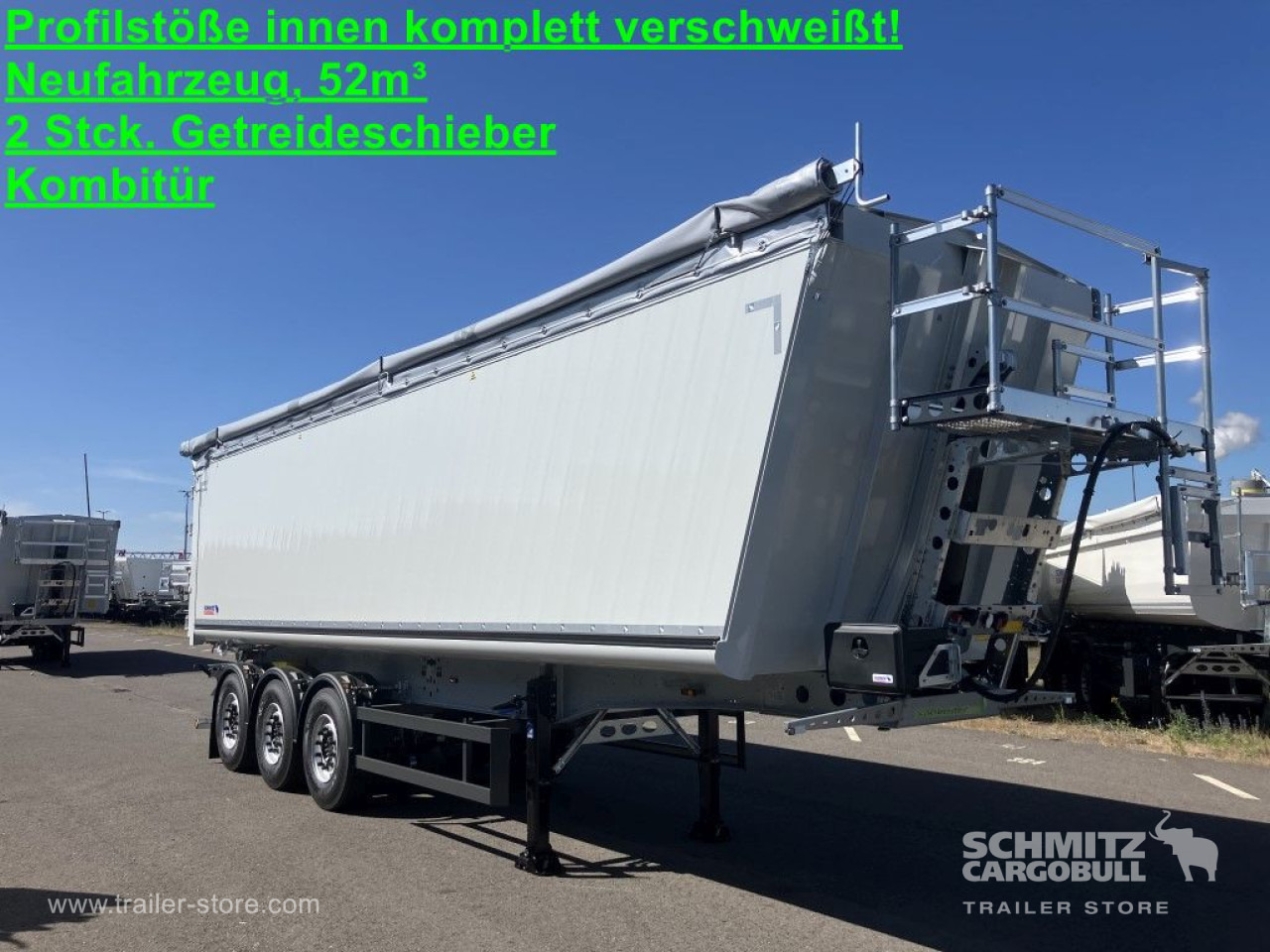 SCHMITZ Auflieger Kipper Alukastenmulde 52m³ - Savivartis puspriekabė: foto 1 SCHMITZ Auflieger Kipper Alukastenmulde 52m³ - Savivartis puspriekabė: foto 1